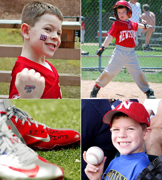 Newtown victim Jack Pinto, 6, buried in New York Giants Victor