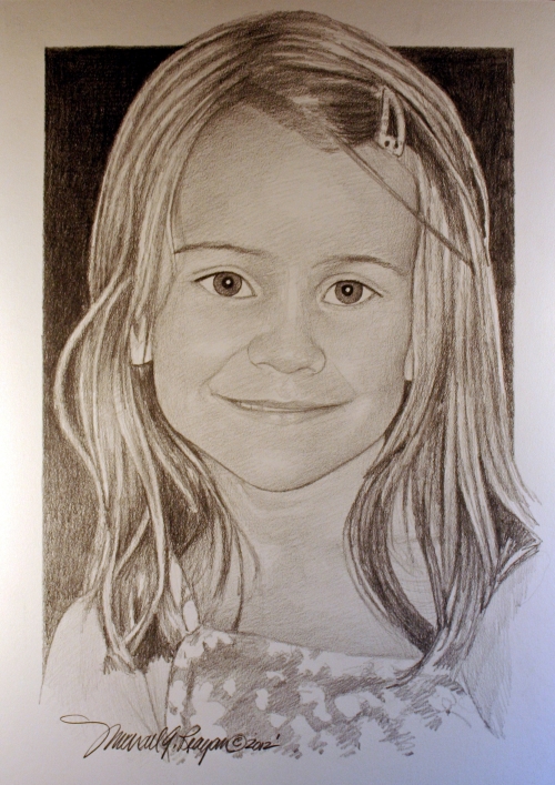 Allison Wyatt Portrait created by artist Michael G. Reagan