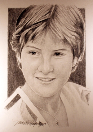 Anne Marie Murphy Portrait created by artist Michael G. Reagan