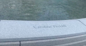 Caroline's Name on the Sandy Hook Permanent Memorial