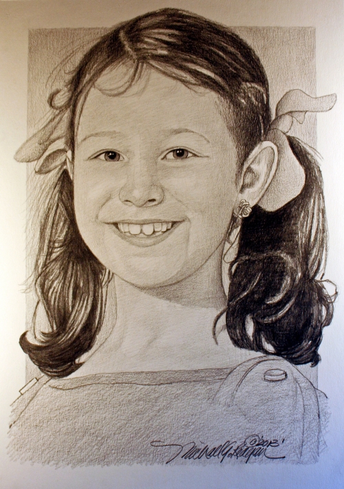 Charlotte Helen Bacon Portrait created by artist Michael G. Reagan