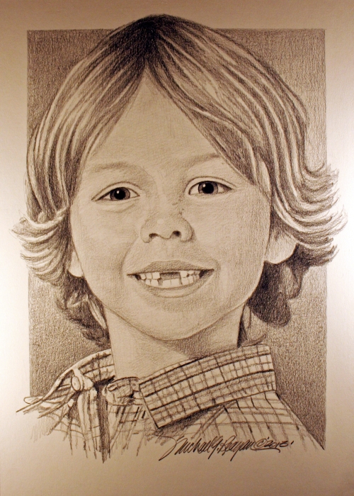 Daniel Barden Portrait created by artist Michael G. Reagan