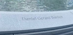 Daniel's Name on the Sandy Hook Permanent Memorial