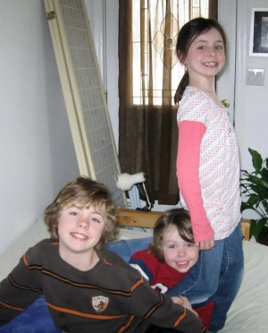 Daniel with his brother, James, and his sister, Natalie