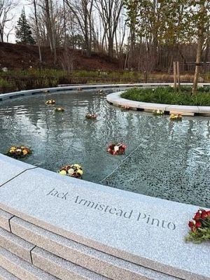 Jack's Name on the Sandy Hook Permanent Memorial