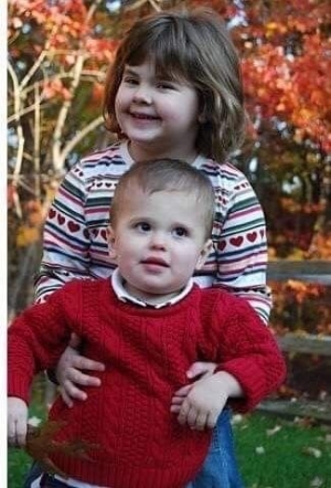 James Radley Mattioli with his Sister, Anna