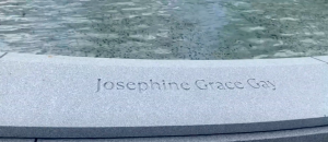 Josephine's Name on the Sandy Hook Permanent Memorial