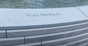 Mary's Name on the Sandy Hook Permanent Memorial