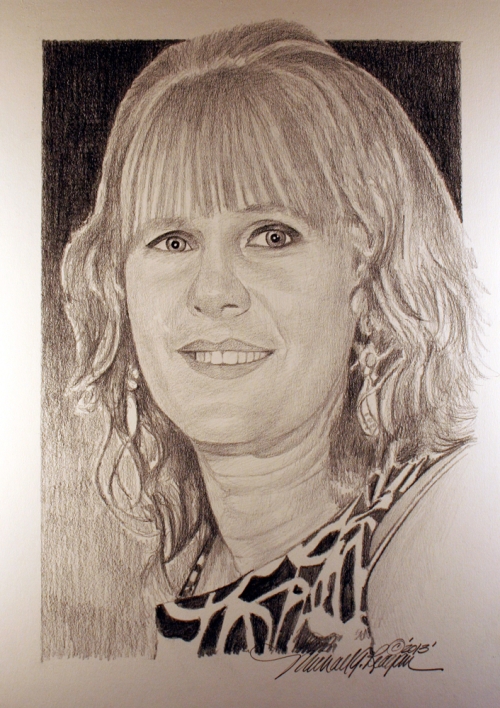 Mary Sherlach Portrait created by artist Michael G. Reagan